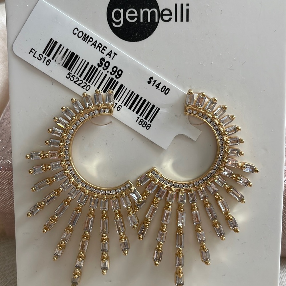 Crystal starburst earrings!